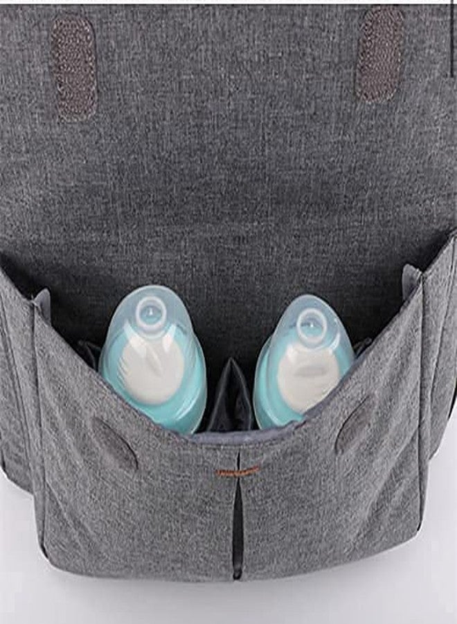 TRUE HUMAN Multipurpose waterproof fabric Diaper Bag bagpack maternity bag new born baby bag nappy bag mothers bag baby shower gift with insulated bottle pockets - Image 5
