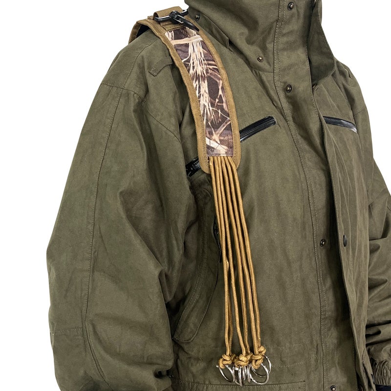 Duck Hunting Lanyard Carrier 12-Ring Polyester Velvet Camouflage Design - Durable Foldable Waterfowl Hunting Gear for Duck Bird Pheasant Hunting - Image 4