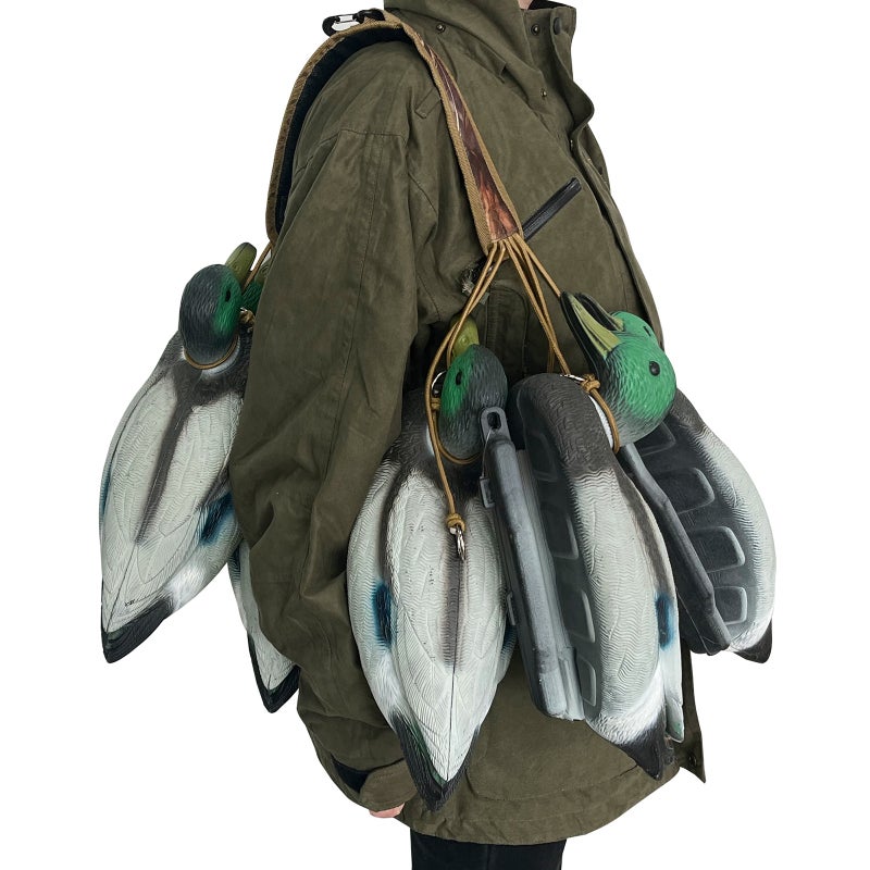 Duck Hunting Lanyard Carrier 12-Ring Polyester Velvet Camouflage Design - Durable Foldable Waterfowl Hunting Gear for Duck Bird Pheasant Hunting - Image 2