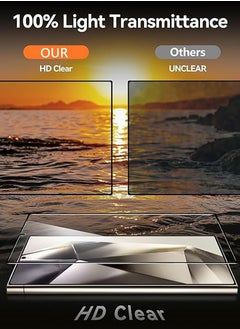 Glass S24 Ultra Screen Protector  Shockproof Protection Anti Fingerprint & Smudge Screen Protector Easy to Install Bubble Free HD Clear Only Fit For Samsung S24 Ultra 6.8'' (2 Pack)  - Image 2