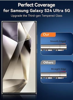 Glass S24 Ultra Screen Protector  Shockproof Protection Anti Fingerprint & Smudge Screen Protector Easy to Install Bubble Free HD Clear Only Fit For Samsung S24 Ultra 6.8'' (2 Pack)  - Image 5