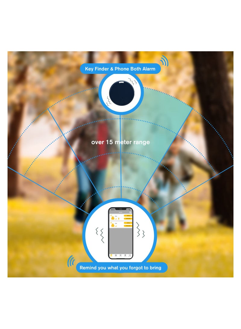 SYOSI 2 Pack Bluetooth Key Finder Locator, Mini Anti Lost Item Finder Tag Key Tracker Alarm For Pet, Key, Wallet, Luggage, Compatible With Ios And Android, Incl Silicone Protective Cases - Image 5