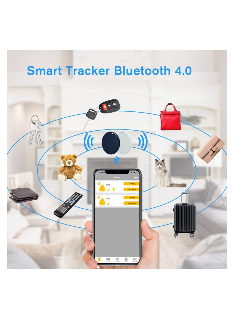 SYOSI 2 Pack Bluetooth Key Finder Locator, Mini Anti Lost Item Finder Tag Key Tracker Alarm For Pet, Key, Wallet, Luggage, Compatible With Ios And Android, Incl Silicone Protective Cases - Image 3