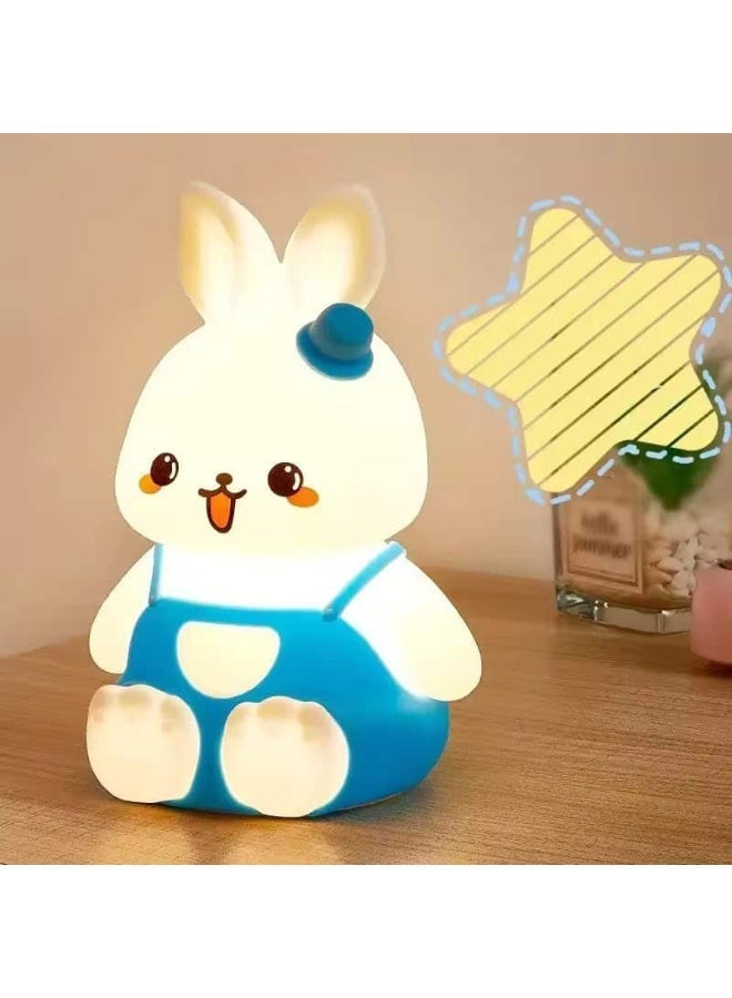 zoba Cute Rabbit Night Light for Kids, Multi-Color LED Light, Soft Silicone, Rechargeable, Bedroom Decor - Image 4
