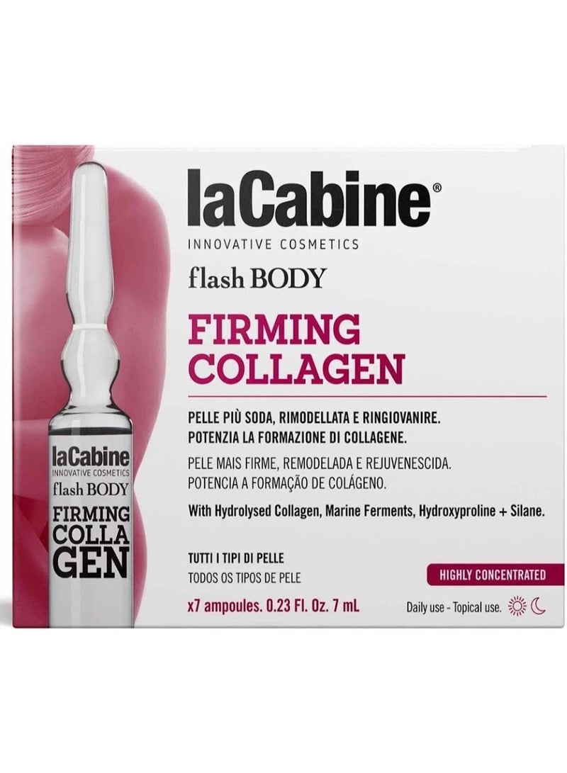 La Cabine Flash Body Firming Collagen Concentrated Ampoules 7x7ml - Image 1