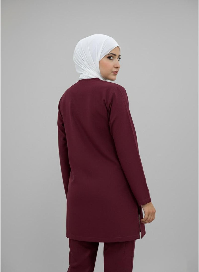 sezer Medical tunic made from cotton Lycra—comfortable, stylish, and ideal for healthcare professionals. - Image 1