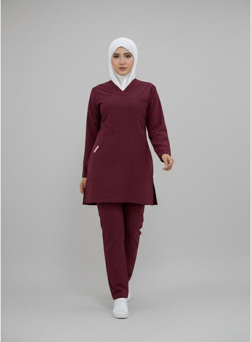 sezer Medical tunic made from cotton Lycra—comfortable, stylish, and ideal for healthcare professionals. - Image 5