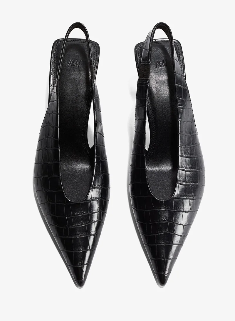 اتش اند ام حذاء رفيع من الأمام بشريط كاحل