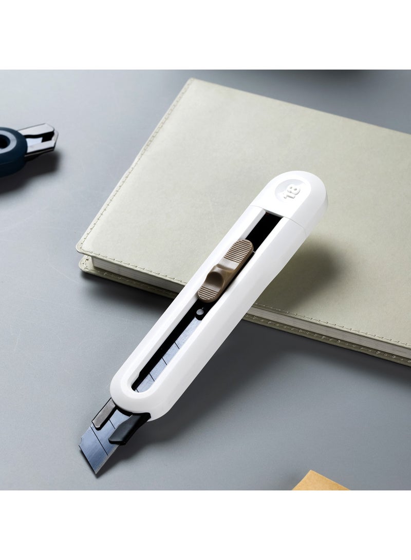 ديلي قاطع قوي التحمل ديلي نيوساين ENS062 بشفرة SK5 وغطاء قابل للفصل - أبيض - Image 4