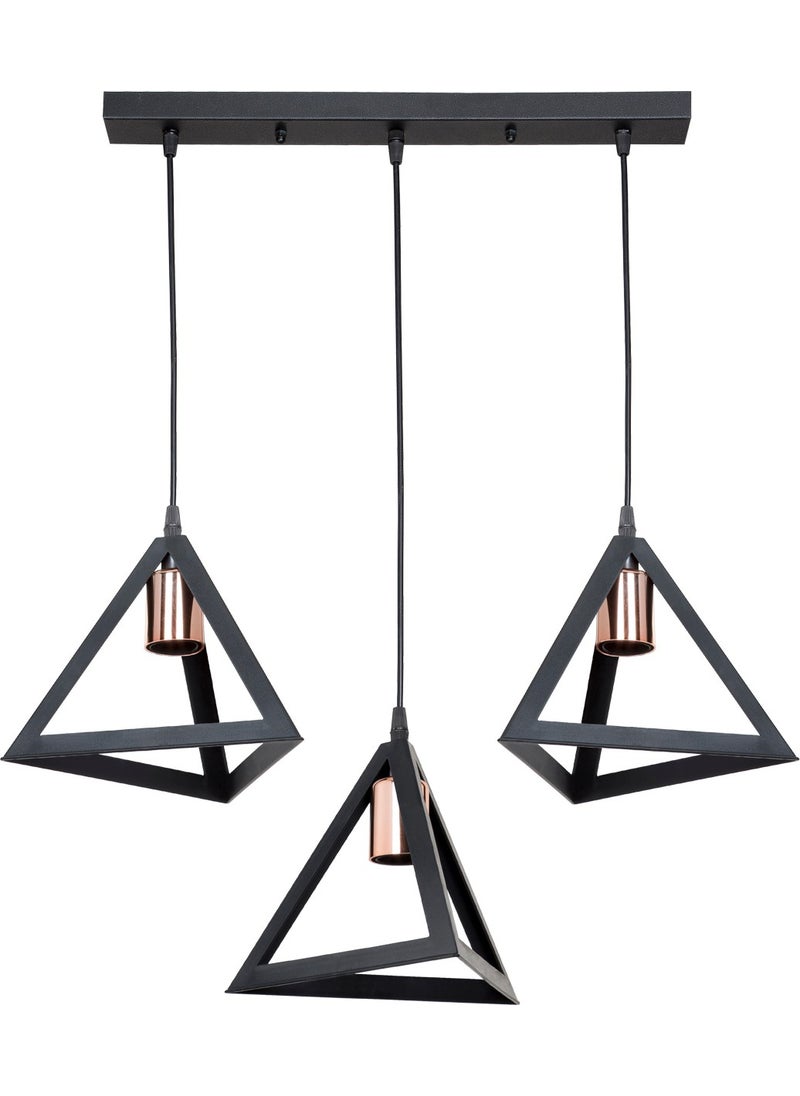 Ag Light Design - Black Pendant Chandelier Living Room Kitchen Hallway Bedroom Lamp - Image 1