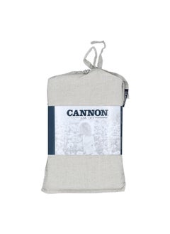 Cannon 2-Piece Stone Washed Premium Cotton Pillow Case Set Beige 3 x 15 x 23 cm CN PCQ2PCSW-BGED  - Image 1