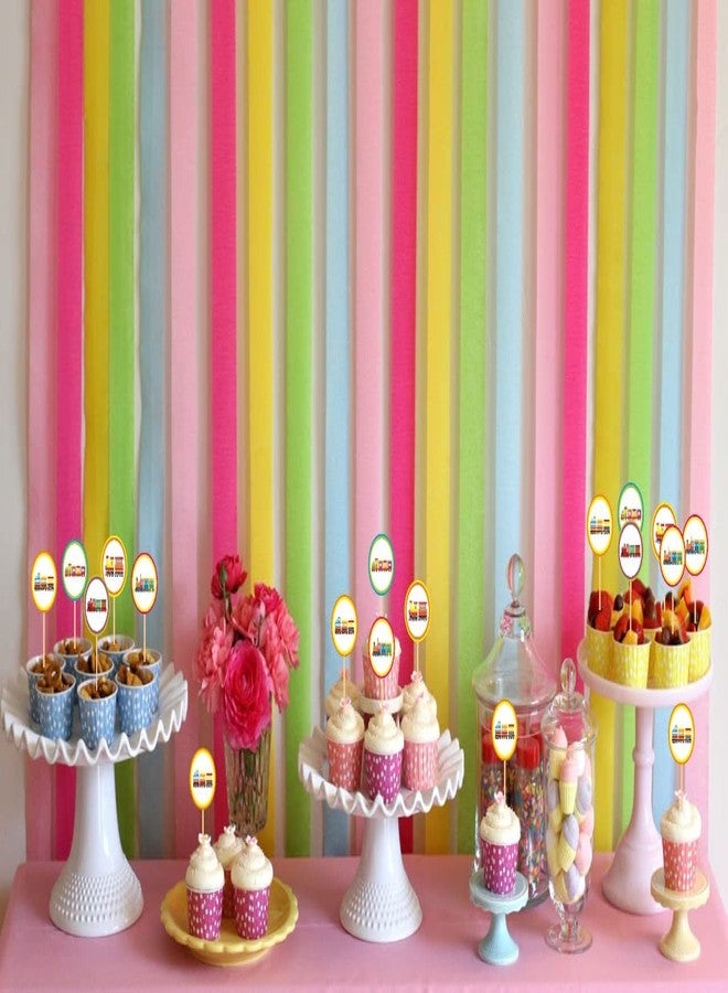 Untumble Train Theme Birthday Decoration Cake & Cup Cake Toppers Kit | Train Theme Decoration Items with Unique Cup Cake Toppers | Perfect Train Theme Birthday Party Decorations | Pack of 25 - Image 4