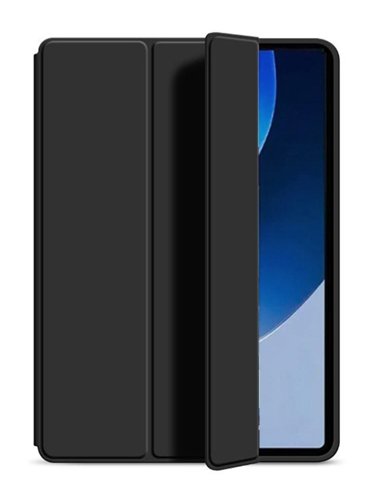 Case for Honor Pad 8 12 Inch, Auto Wake/Sleep, Comfortable Skin Touch, Slim Trifold Stand Protective Cover with Soft TPU Back, Black - Image 1