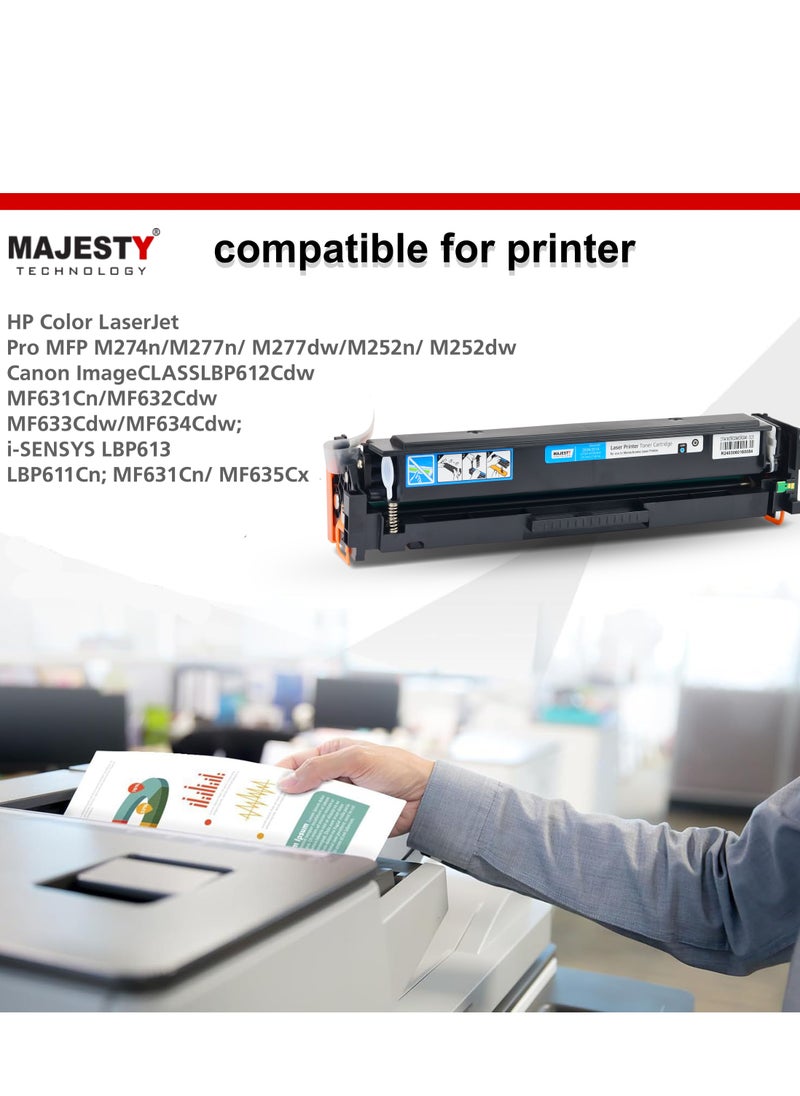 201A CF401A Toner Cartridge Compatible with HP Color Laserjet Pro MFP M277dw M277c6 M252dw M252n M252 M277 M277n 277dw Printer (Cyan) - pzsku/ZE12733BA8B8830D05914Z/45/_/1724410545/434b557e-6081-4308-966d-57b402ece345