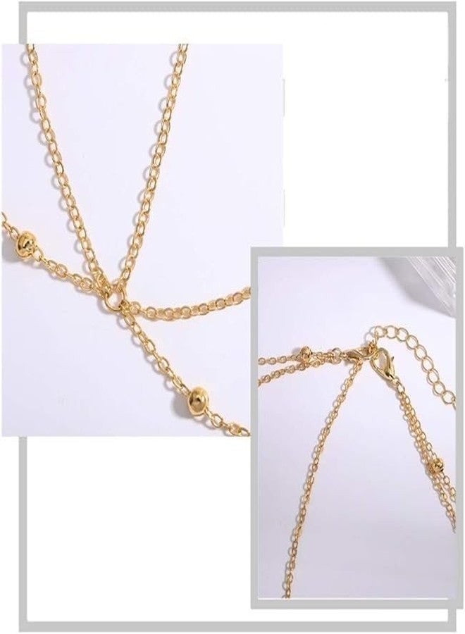 Cerun 1 Pcs PremiumBoho Head Chain Beaded Headbands Chain Layered Headpieces Festival Hair Accessories for Women - Image 5