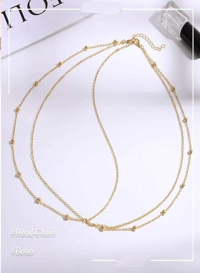 Cerun 1 Pcs PremiumBoho Head Chain Beaded Headbands Chain Layered Headpieces Festival Hair Accessories for Women - Image 4
