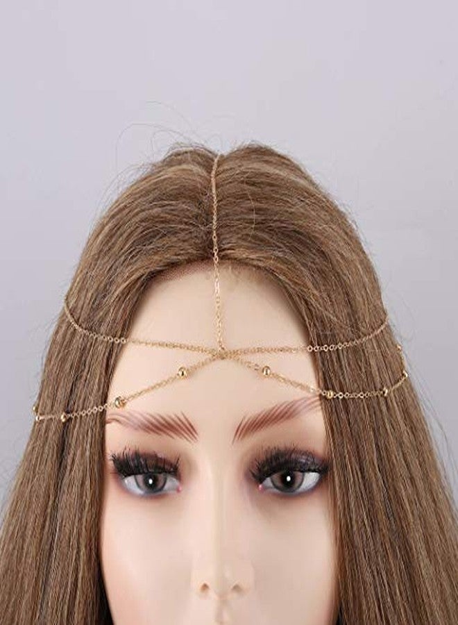 Cerun 1 Pcs PremiumBoho Head Chain Beaded Headbands Chain Layered Headpieces Festival Hair Accessories for Women - Image 3