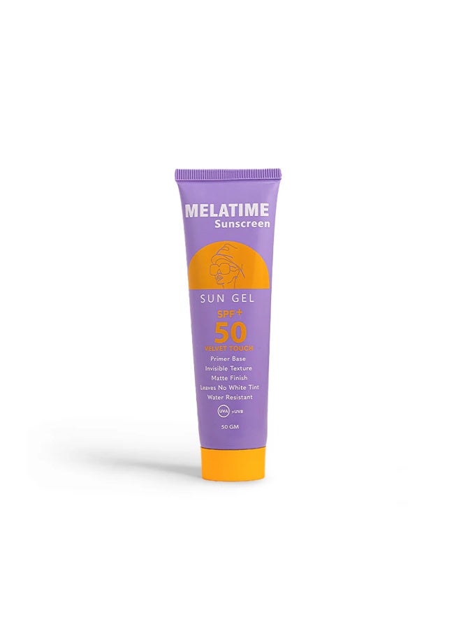 Melatime Sunscreen Gel with SPF 50+, 50g - Image 1