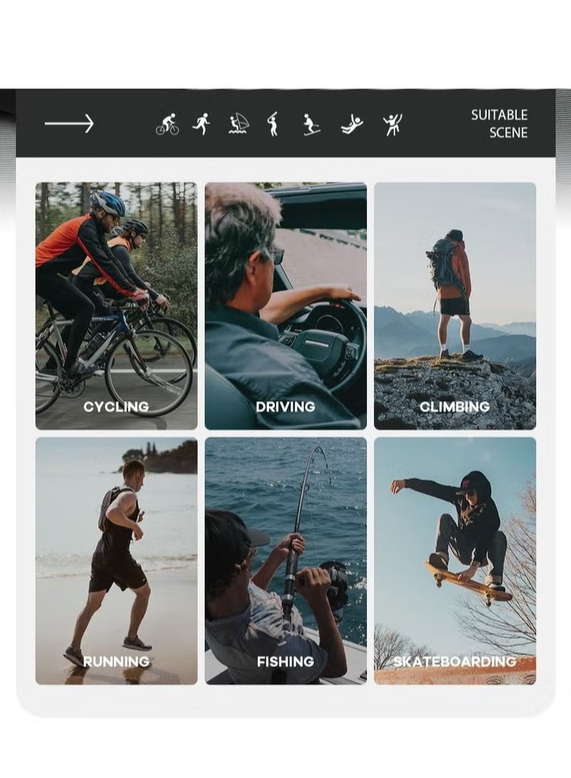 كويسفيكر نظارات شمسية مستقطبة للجنسين نظارات ركوب نظارات جري نظارات تسلق الجبال نظارات قيادة نظارات صيد نظارات UV400 - Image 3