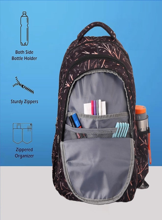 Hyper Adam 35 Ltr Waterproof School Bag for Boys and Girls Genuine Backpack Dark Brown Multiuse Travelling School College Backpack - Image 2