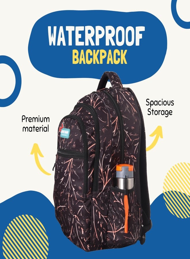 Hyper Adam 35 Ltr Waterproof School Bag for Boys and Girls Genuine Backpack Dark Brown Multiuse Travelling School College Backpack - Image 5