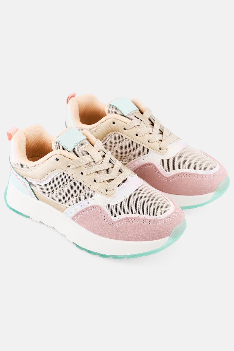 Xti Kids Girl Lace Up Casual Shoes, Multicolor  - Image 1