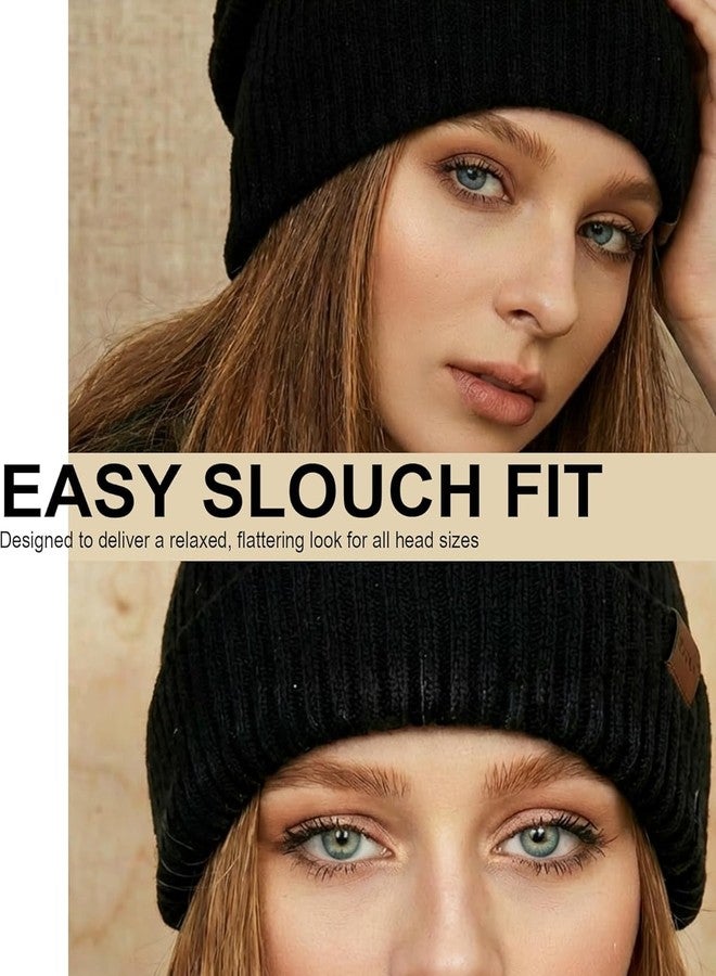 YANIKY Slouchy Beanie for Women Men, Soft Lightweight Skull Cap for All Seasons, White, One size - Image 4