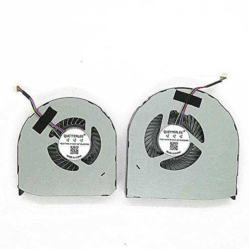 QUETTERLEE Replacement New CPU and GPU Cooling Fan for Dell Precision 17 7710 M7710 M7720 Series EG75150S1-C030-S9A and EG75150S1-C040-S9A NS75C05-15A07 NS75C06-15A08 0YJNJK 0VNPPK YJNJK VNPPK Fan - Image 4