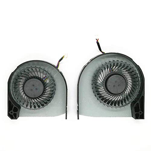 QUETTERLEE Replacement New CPU and GPU Cooling Fan for Dell Precision 17 7710 M7710 M7720 Series EG75150S1-C030-S9A and EG75150S1-C040-S9A NS75C05-15A07 NS75C06-15A08 0YJNJK 0VNPPK YJNJK VNPPK Fan - Image 2