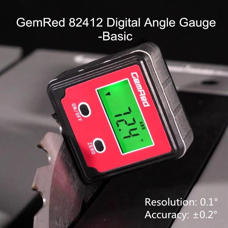 GemRed 82412 Digital Angle Gauge (Green Backlight) - Image 2