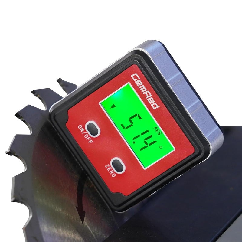 GemRed 82412 Digital Angle Gauge (Green Backlight) - Image 1