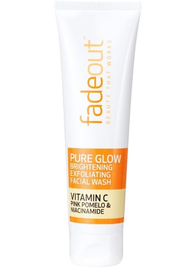 FADE OUT Pure Glow Brightening Exfoliating Facial Wash with Vitamin C, Pink Pomelo and Niacinamide  - Image 1