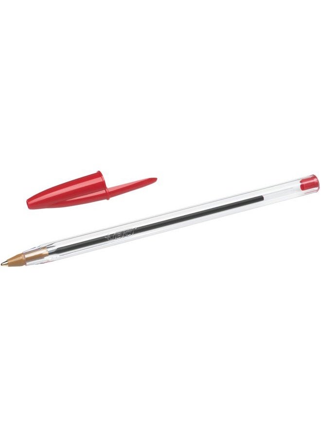 Bic Cristal Original Ballpoint Pens Medium Point (1.0 mm) - Red, Box of 50 - Image 3