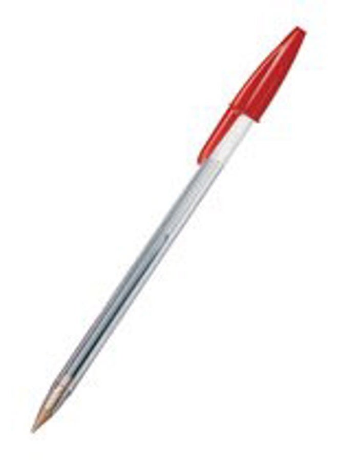 Bic Cristal Original Ballpoint Pens Medium Point (1.0 mm) - Red, Box of 50 - Image 4