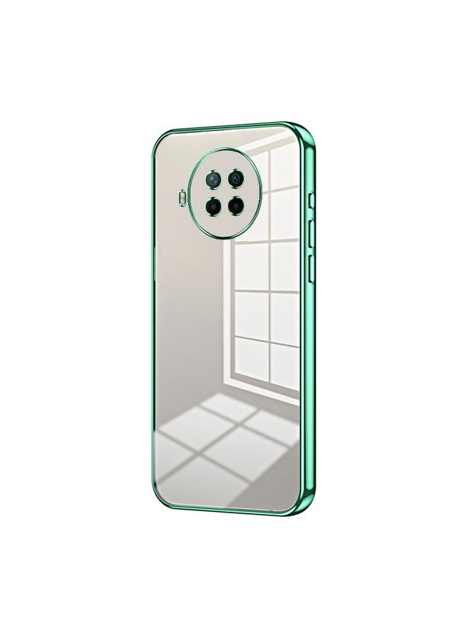 The Bros Case For Xiaomi Redmi Note 9 Pro 5G/Mi 10T Lite Transparent Plating Fine Hole Phone Case