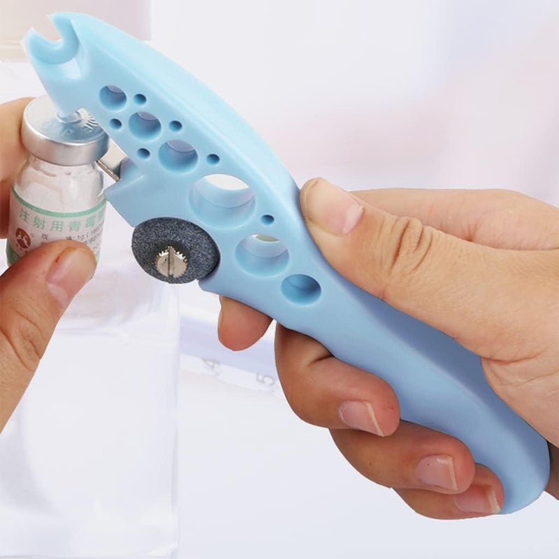 APURK AMPULE Cutter with 5 Replaceable Grinding Wheels Ampoule Cutter for Doctors Glass Bottle Cutter Ampule Breaker Suitable for Home Daily or Medical Use Cut The Ampoule Pack of 1 Multicolor - Image 4