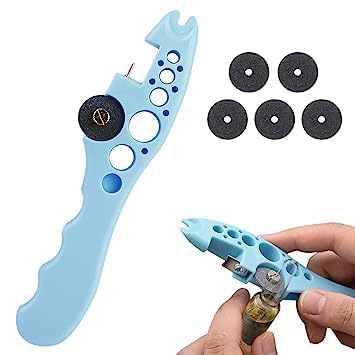 APURK AMPULE Cutter with 5 Replaceable Grinding Wheels Ampoule Cutter for Doctors Glass Bottle Cutter Ampule Breaker Suitable for Home Daily or Medical Use Cut The Ampoule Pack of 1 Multicolor - Image 3