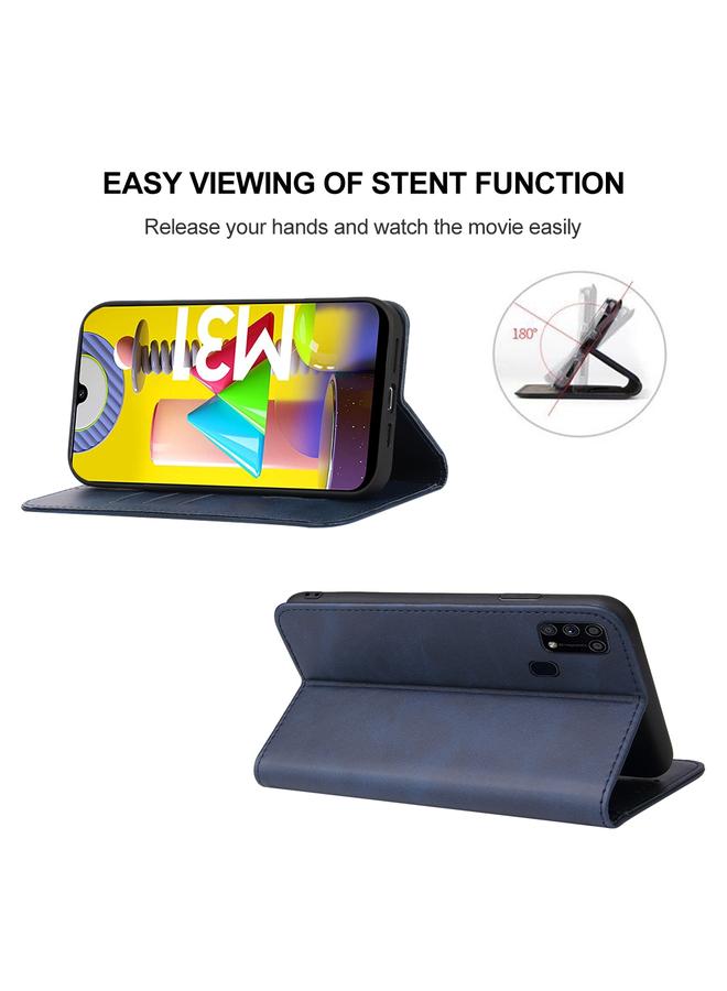 erorex Case For Samsung Galaxy M31 / M31 Prime / F41 / M21S Magnetic Closure Leather Phone Case - Image 4