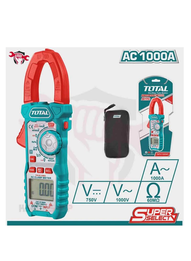 TOTAL TOTAL Digital Clamp Ampere Model TMT4100041