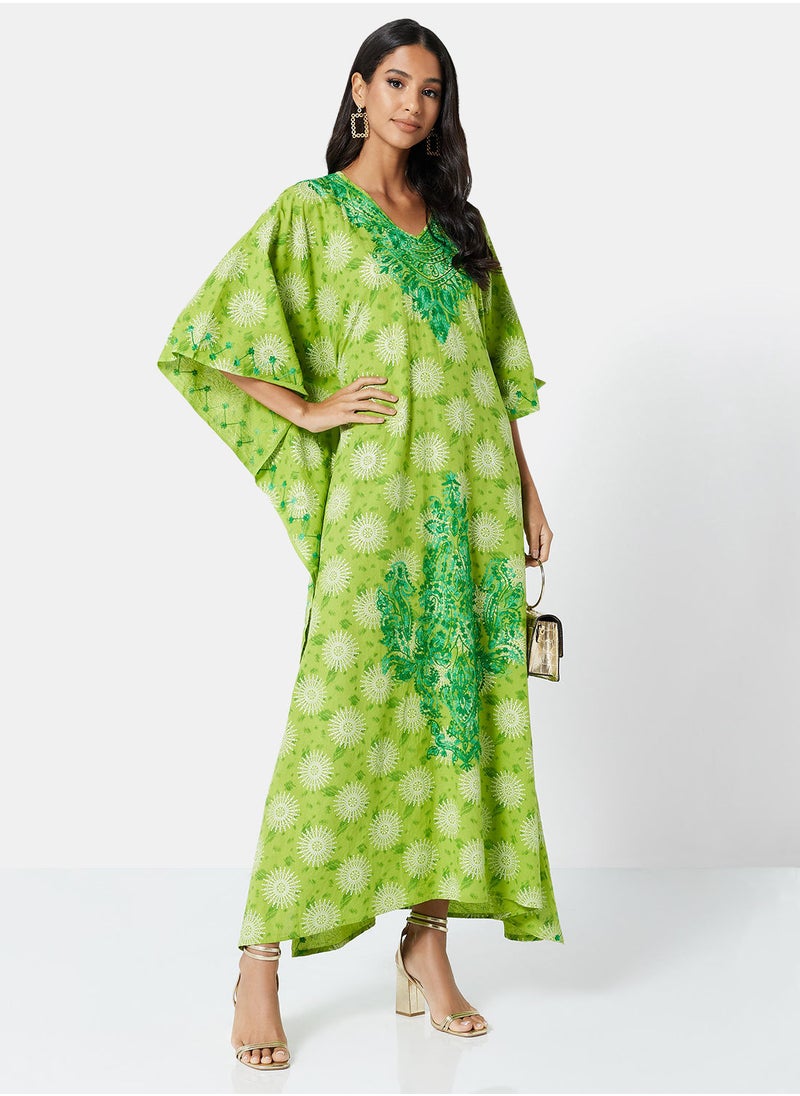 ARABIAN CLOSET EMBROIDERED KAFTAN  - Image 3