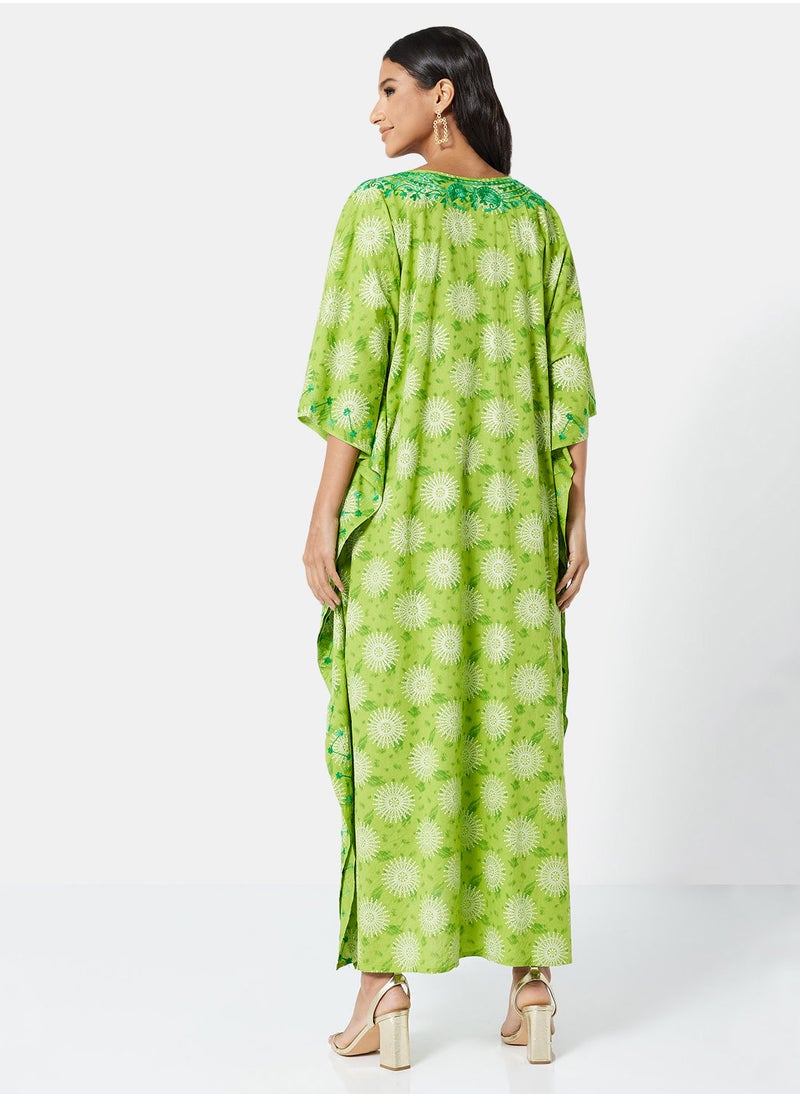 ARABIAN CLOSET EMBROIDERED KAFTAN  - Image 2