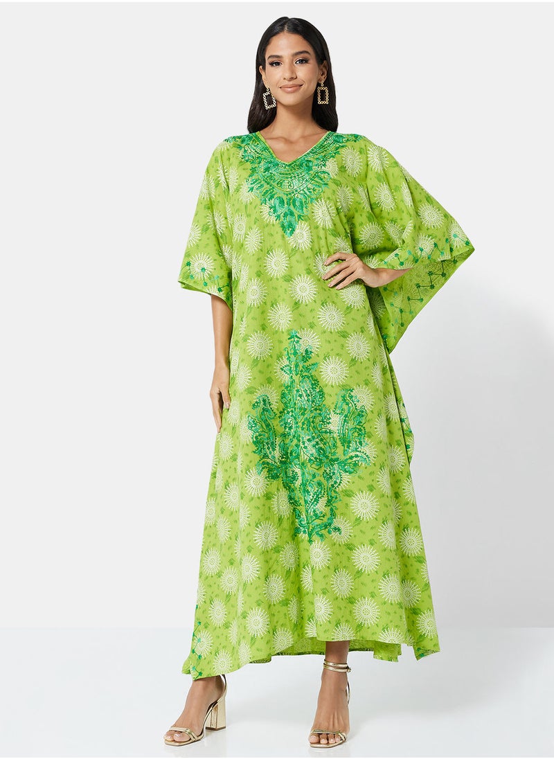 ARABIAN CLOSET EMBROIDERED KAFTAN  - Image 1