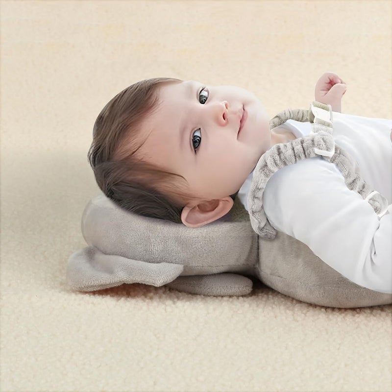 PandaEar Baby Head Protection Backpack, Toddler Walking Head Protector, Adjustable Head Protector Pad Safety Cushion (Grey) - Image 2