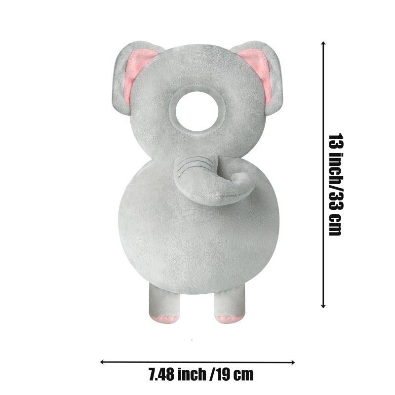 PandaEar Baby Head Protection Backpack, Toddler Walking Head Protector, Adjustable Head Protector Pad Safety Cushion (Grey) - Image 4