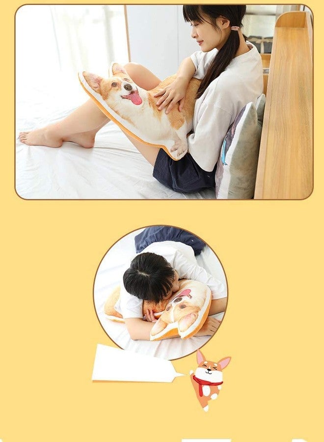 MISS TUTU Corgi Dog Super Soft Plush Throw Pillow Animal Pillow Plush Cushion - Image 4