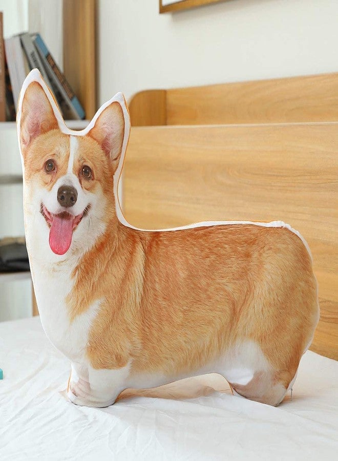 MISS TUTU Corgi Dog Super Soft Plush Throw Pillow Animal Pillow Plush Cushion - Image 3