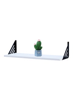 Feelings Wall Shelf White 60cm With 2 Brackets Size : 60x20x1.5CM  - Image 1