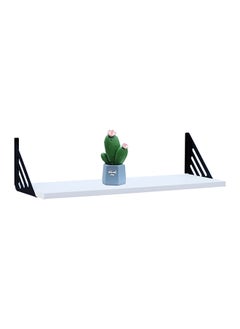 Feelings Wall Shelf White 60cm With 2 Brackets Size : 60x20x1.5CM  - Image 3