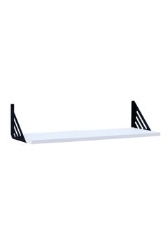 Feelings Wall Shelf White 60cm With 2 Brackets Size : 60x20x1.5CM  - Image 2
