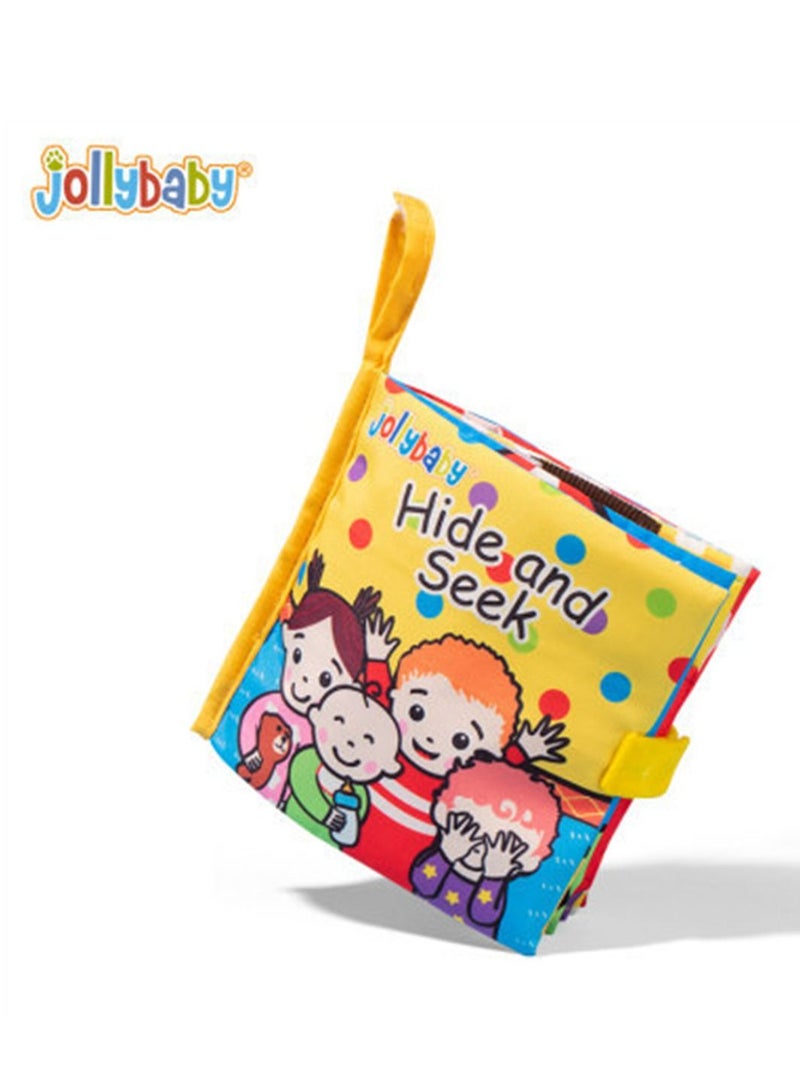 Loquat Baby Toys Early Education Books Cognitive 3D Character Cloth Books With Rustling sound